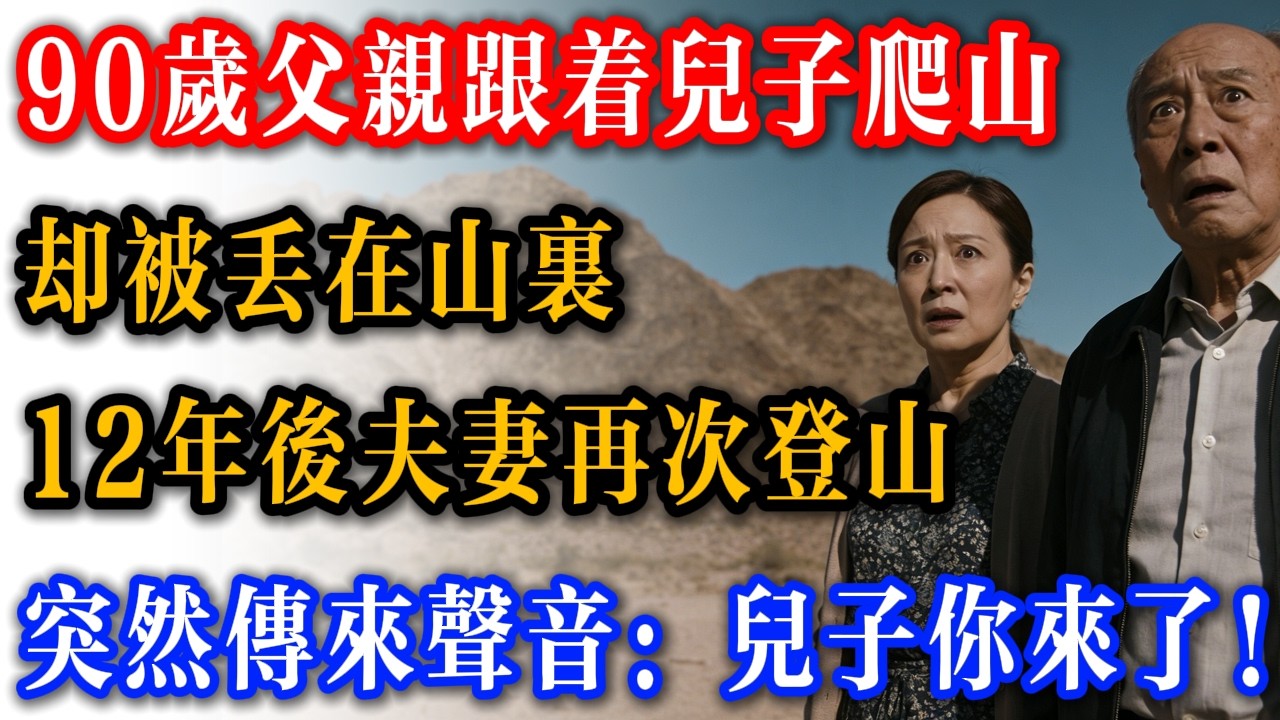 90 歲父親跟著兒子爬山，卻被丟在山裡，12 年後，夫妻再次爬山，山裡突然傳來父親的呼喚：儿子你来了！聽到後兒子嚇癱在地......