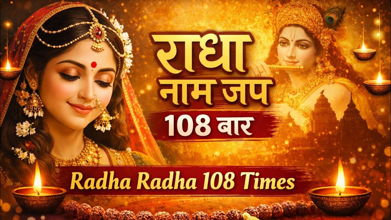 राधा नाम जप 108 बार | Radha Radha | Classical Bhajan | Peaceful Meditation | Viral Bhajan