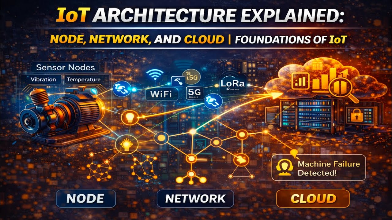 IoT Architecture Explained: Node, Network, and Cloud | Foundations of IoT