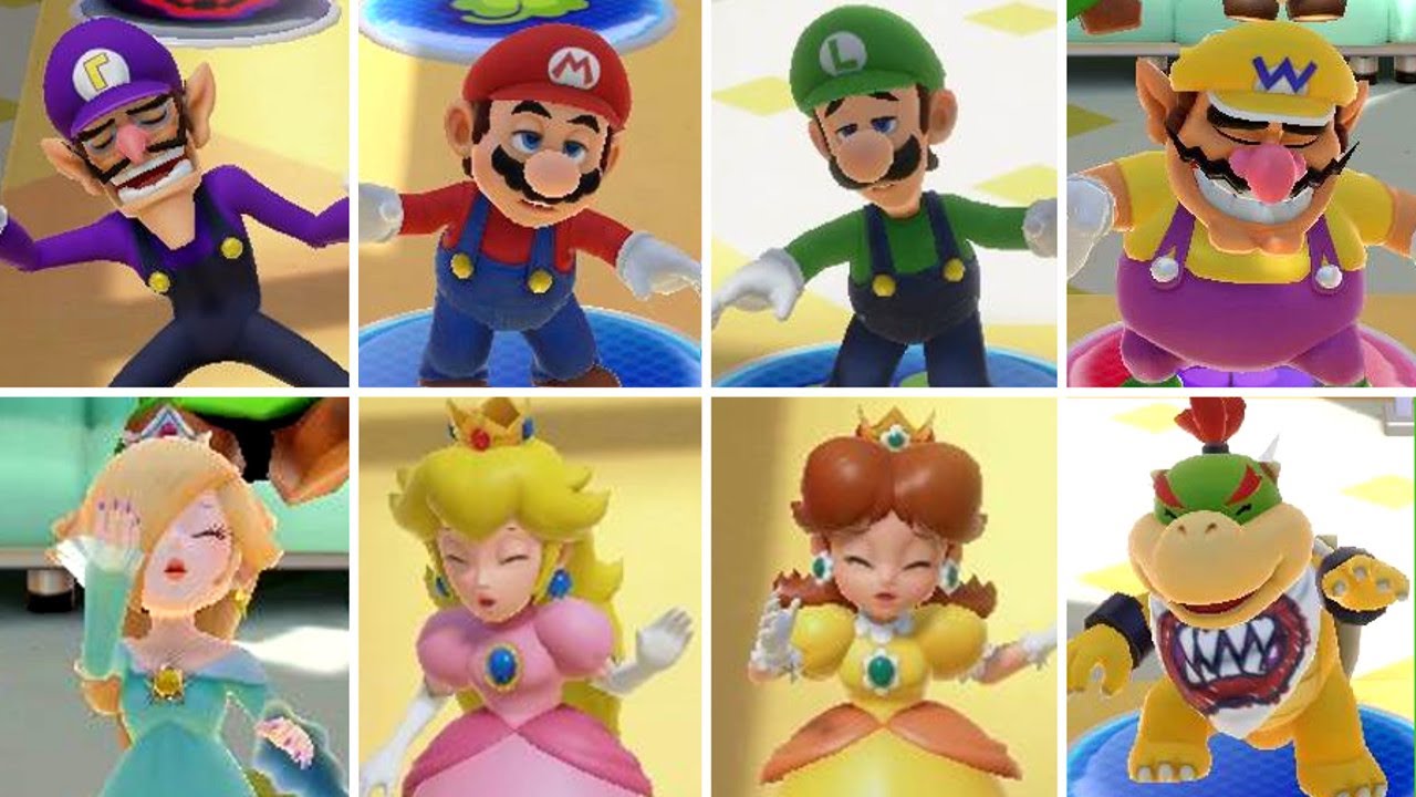 Super Mario Party Jamboree - All Character Dizzy Animations