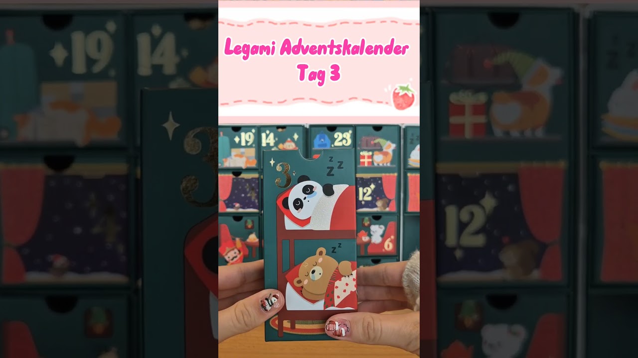 Legami Adventskalender Tag 3 #legami #legamimilano #unboxing #short #legamikalender #short