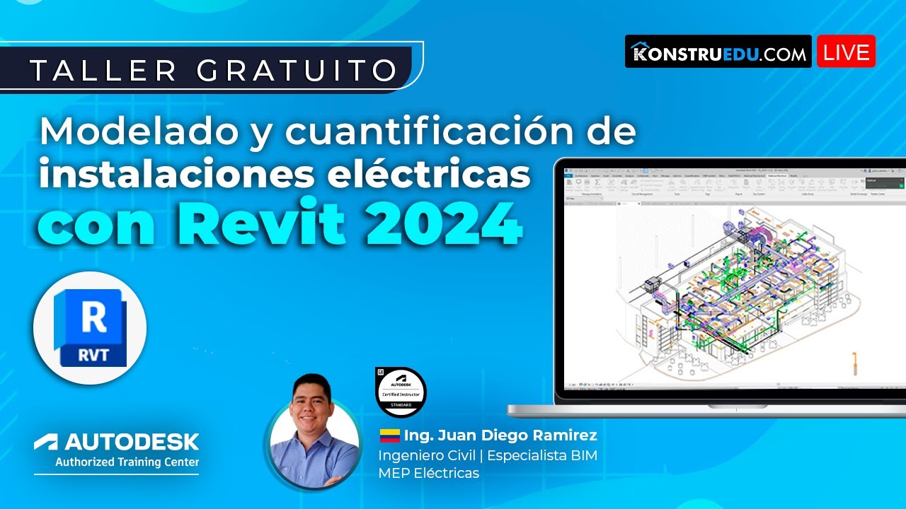 🏗️ Taller: Modelado y Cuantificación de instalaciones eléctricas con Revit 2024