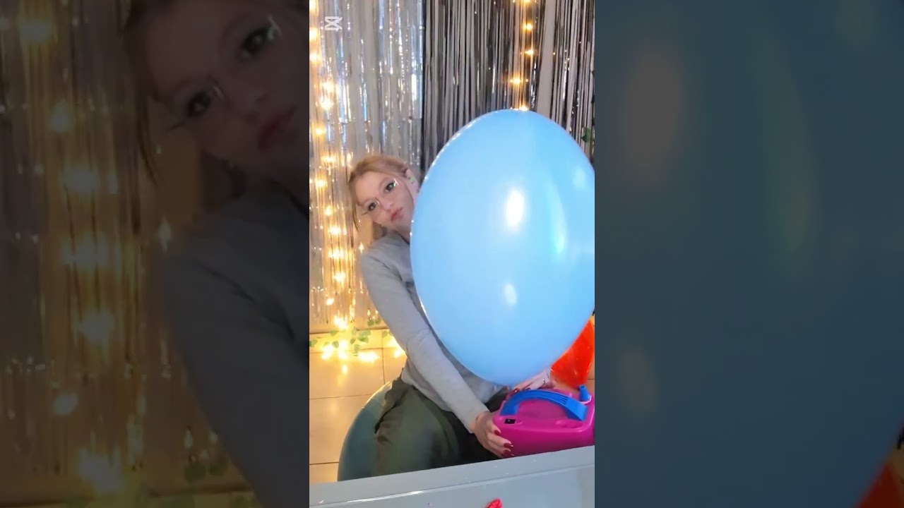 Blue Balloon 💙💥#shorts #balloonasmr