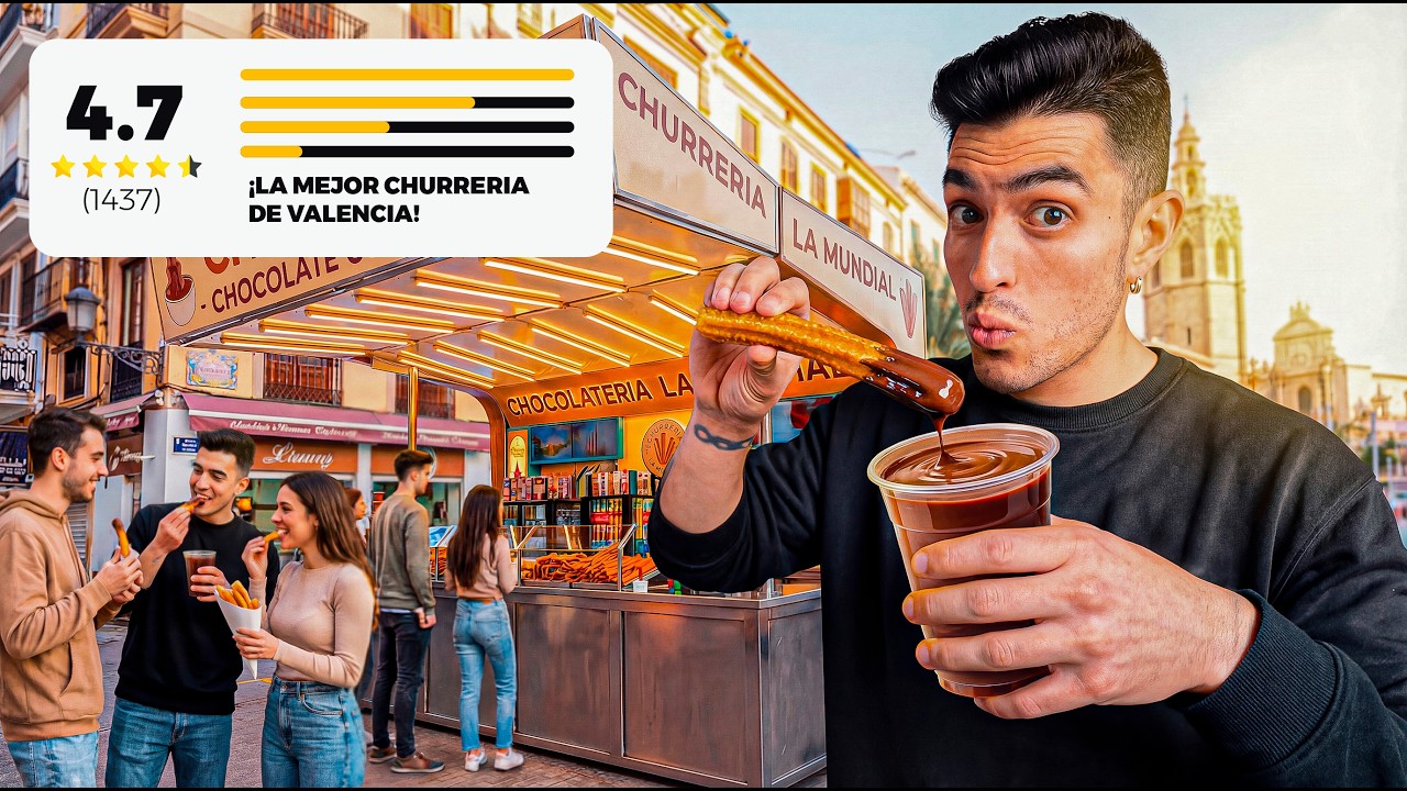 PROBAMOS las CHURRERÍAS MEJOR VALORADAS de VALENCIA… según GOOGLE MAPS 🤯