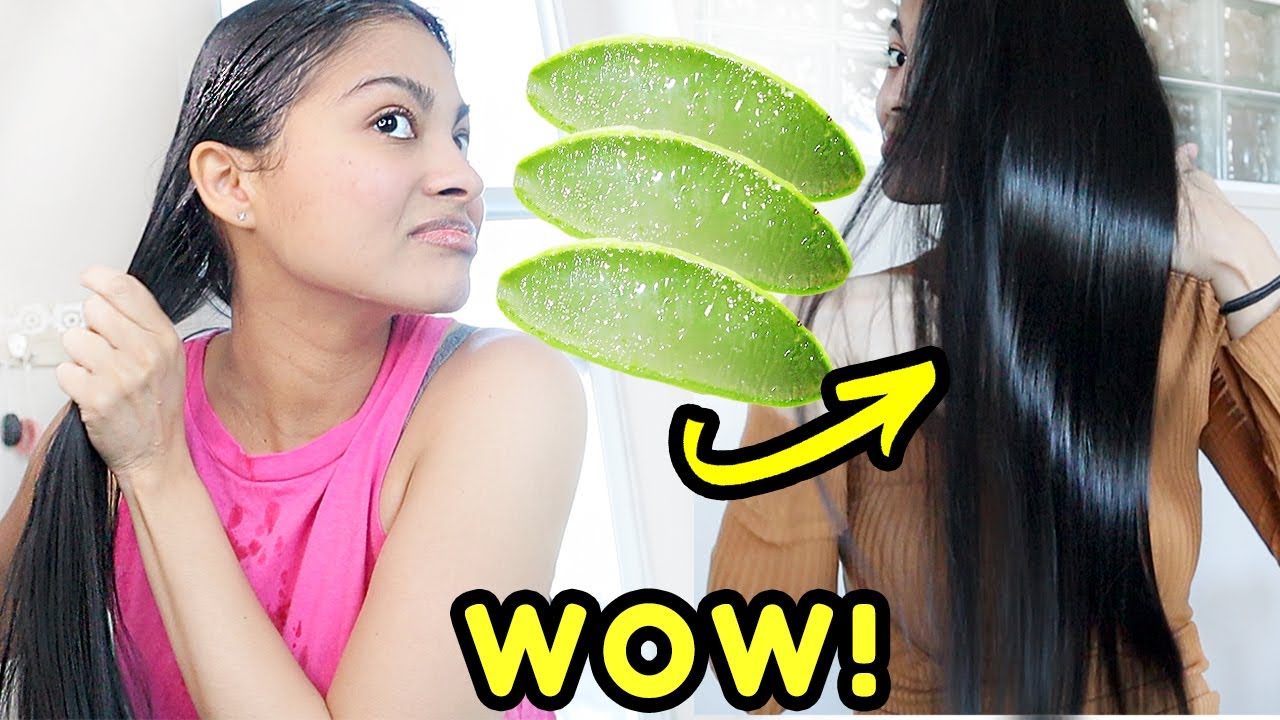 I left ALOE VERA on my hair for 24 hours & THIS HAPPENED!