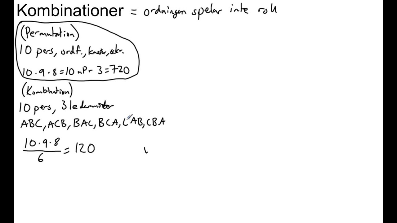 Kombinationer