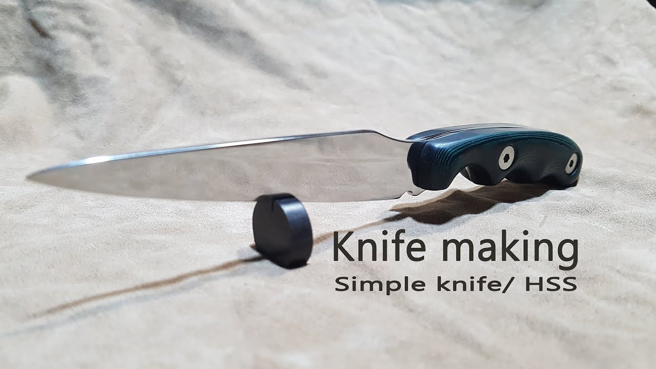 knife making-Simple sleek knife /HSS 수제 칼#11