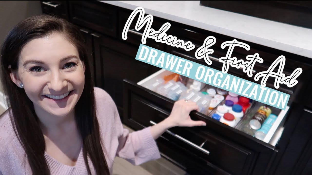 EASY MEDICINE CABINET & FIRST AID ORGANIZATION // Organize With Me Bathroom + Deep Drawer Organizing