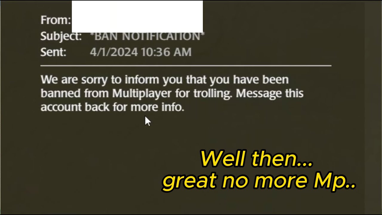 Getting Banned in WQ AE