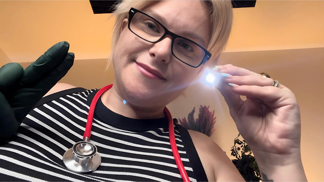 ASMR Fast Nurse Check Up & Wound Care