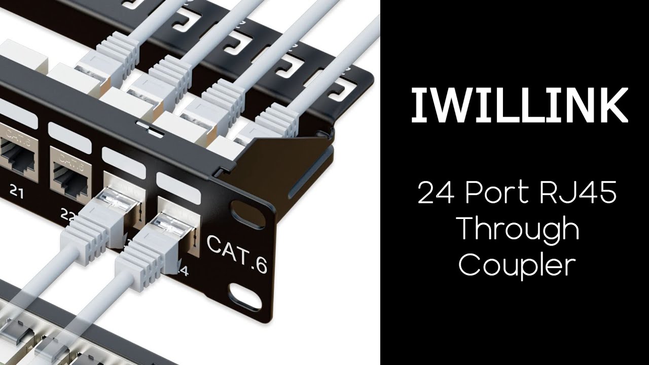 IWILLLINK 24 port Patch Through Coupler