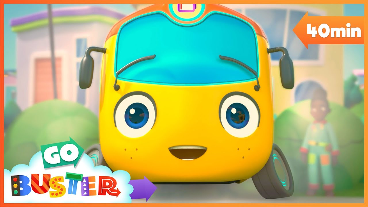 The Turbo Charged Bus | Go Buster Recharged | Robot Cartoons for Kids | Moonbug Kids