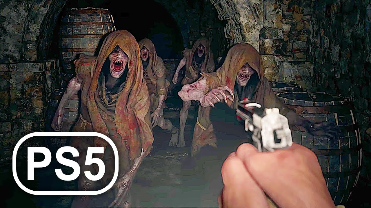 RESIDENT EVIL 8 PS5 Gameplay Demo 4K ULTRA HD Werewolves Zombies Horror