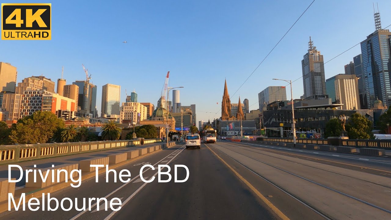 Driving Melbourne City | Melbourne Australia | 4K UHD