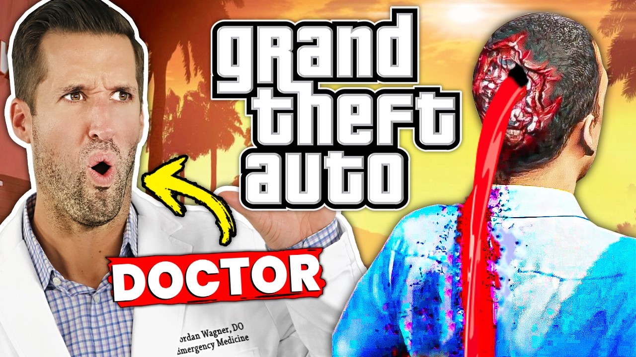 Doctor ER смотрит на травмы из Grand Theft Auto (GTA) | Сборник