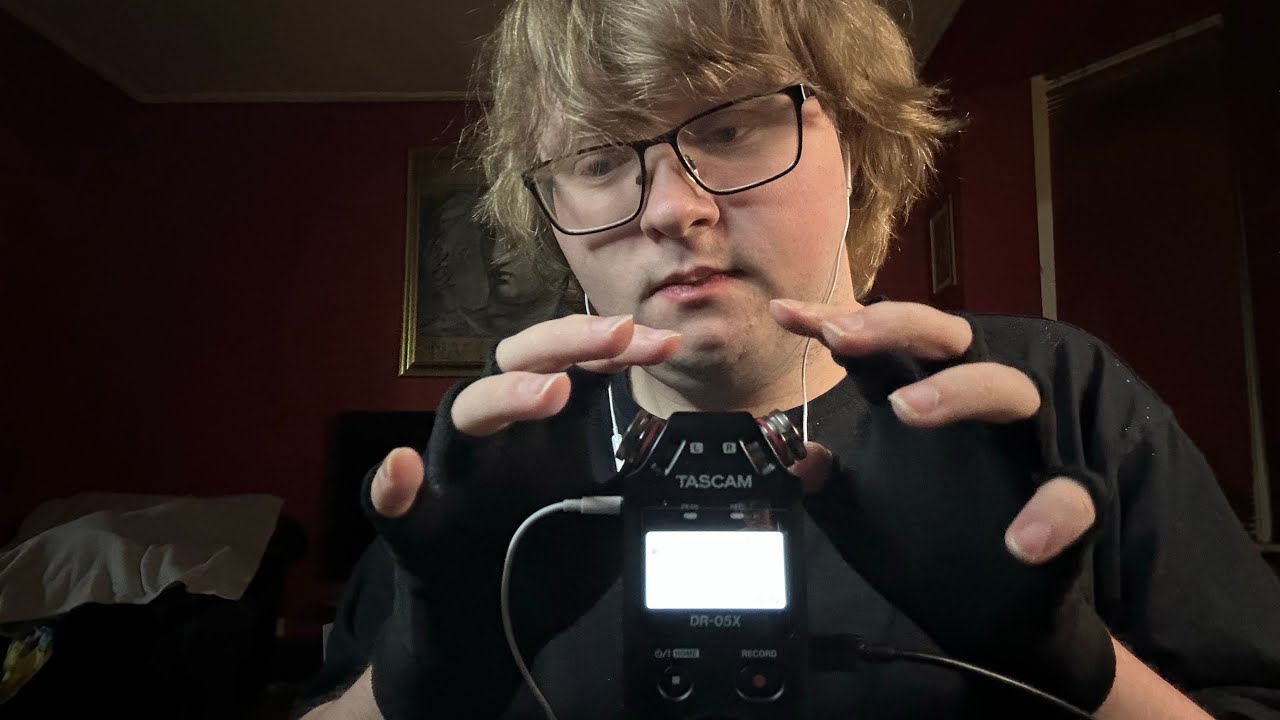 ASMR Deep Tascam Triggers // Brushing, Tapping, Close Whispers 