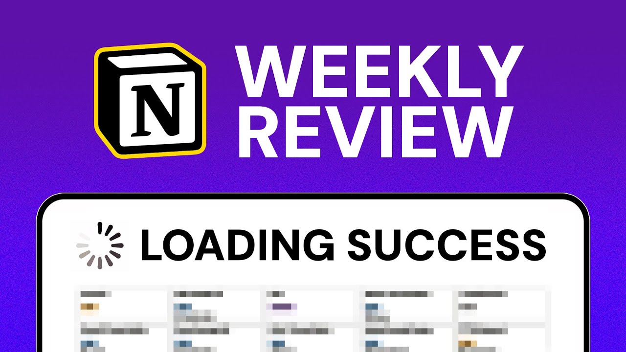 End of Week Review in Notion (the TAB System 👀)