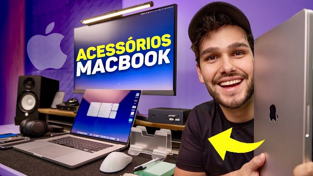 MOSTREI TUDO! OS MELHORES ACESSÓRIOS PARA MACBOOK (Tour no meu Setup)