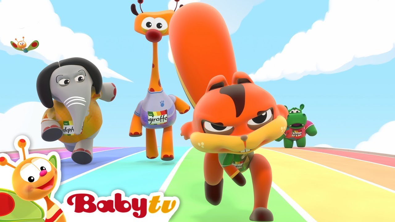 BabyTV Sports Club presents the big race 100m run 🏅 | Olympics @BabyTV
