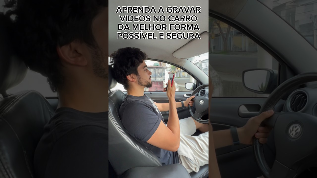 MELHOR JEITO DE GRAVAR VIDEO NO CARRO! #tecnologia #dicas #carros #filmagens #celular #shorts #fyp