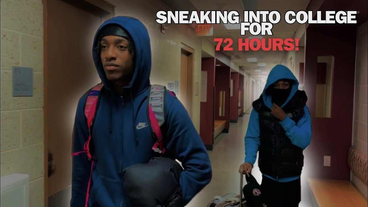 Sneaking Into College For 72 Hours *GONE VERY WELL* | College Life