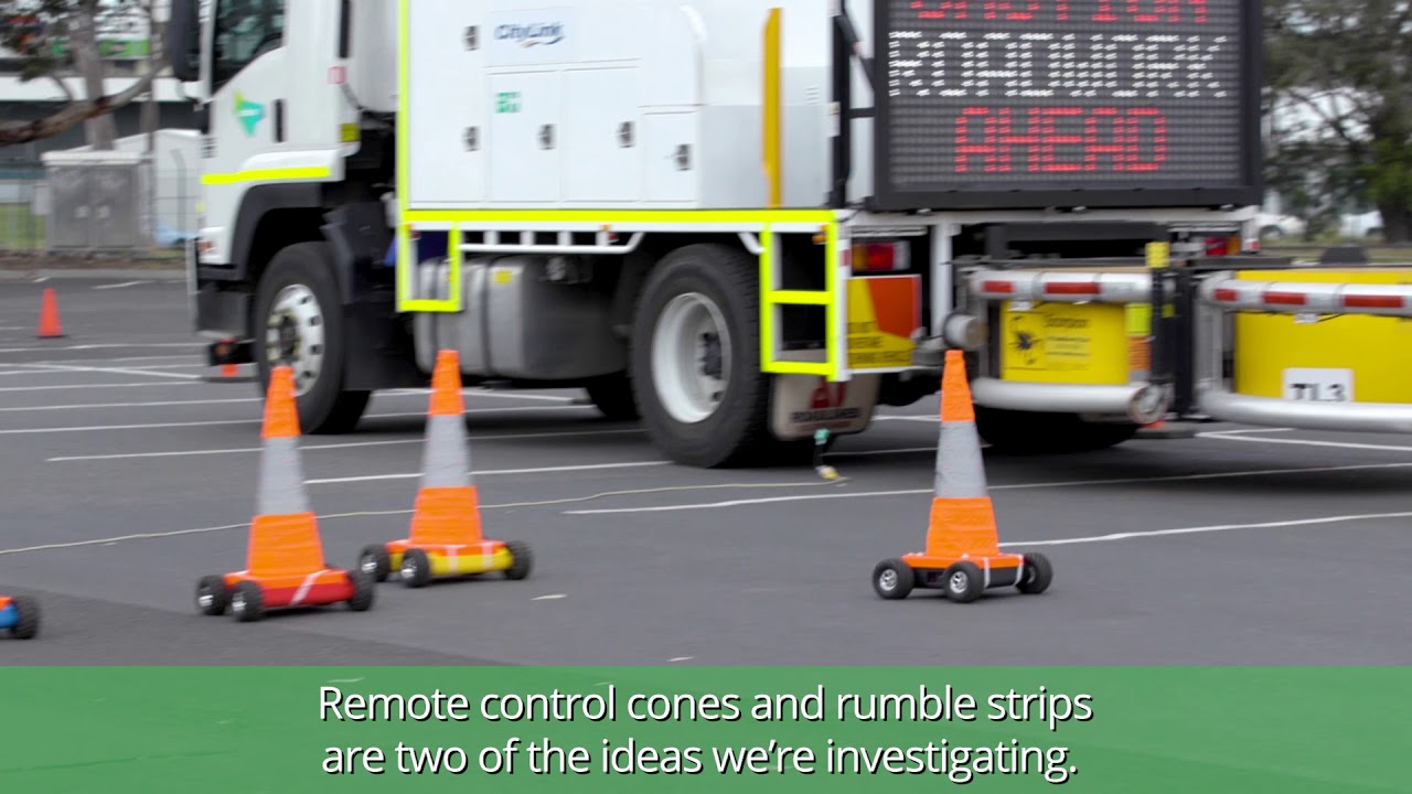 Robo traffic cones: making work zones safer