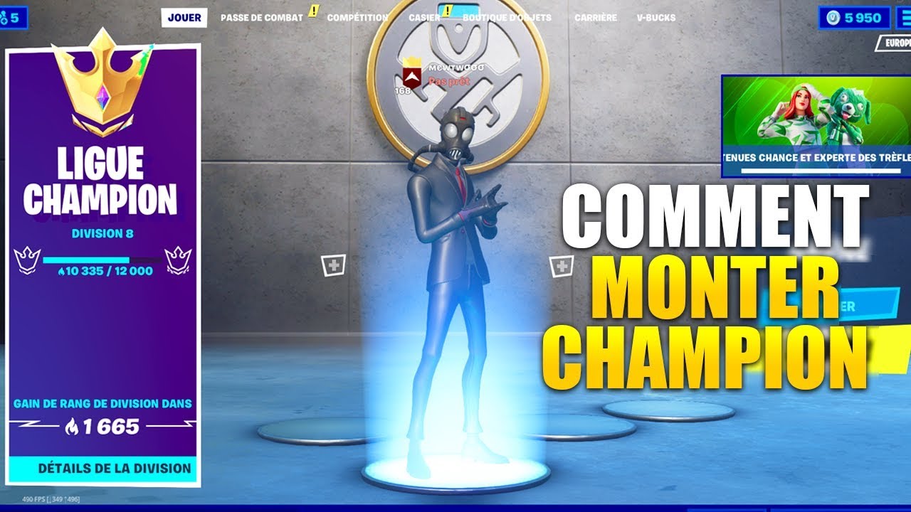 COMMENT MONTER EN DIVISION CHAMPION ARENE RAPIDEMENT SUR FORTNITE !