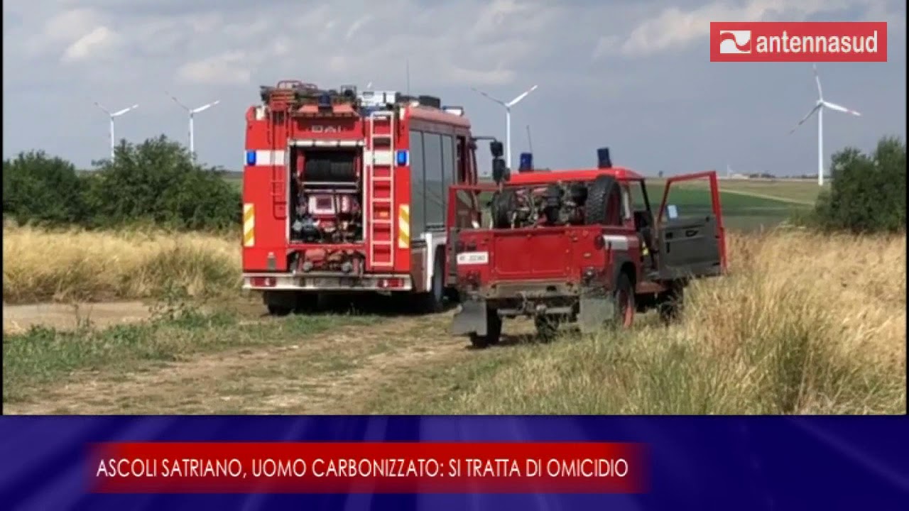 7 settembre 2019 - Ascoli Satriano, uomo carbonizzato: si tratta di omicidio