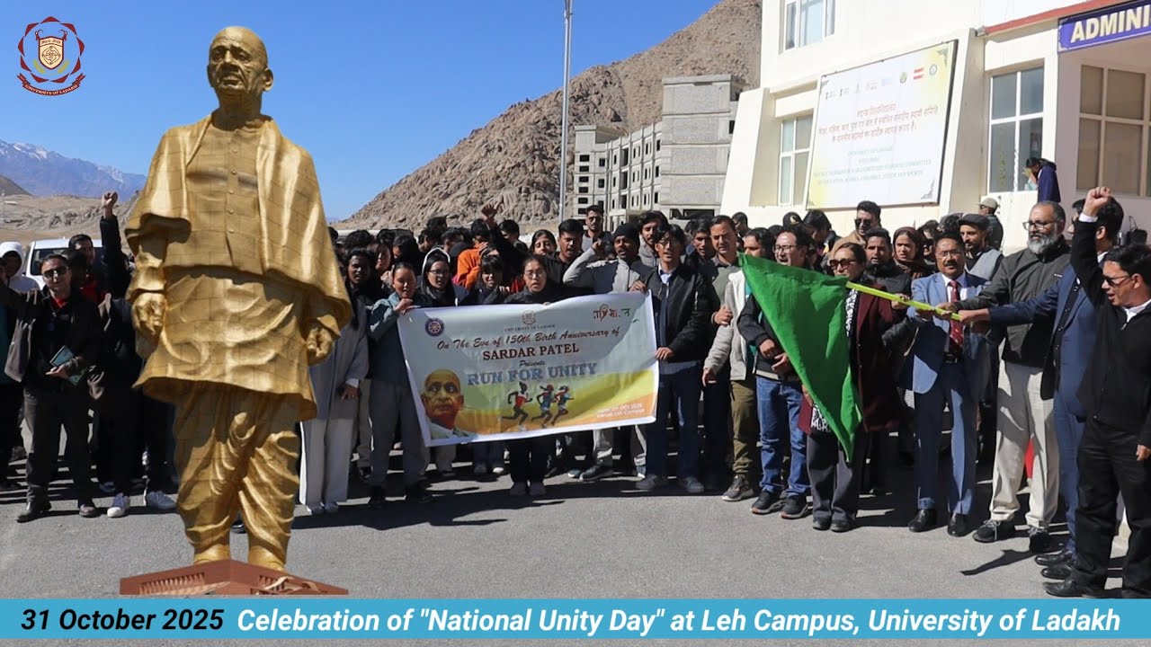 Rashtriya Ekta Diwas, National Unity Day, Celebrated at Leh Campus, University of Ladakh 