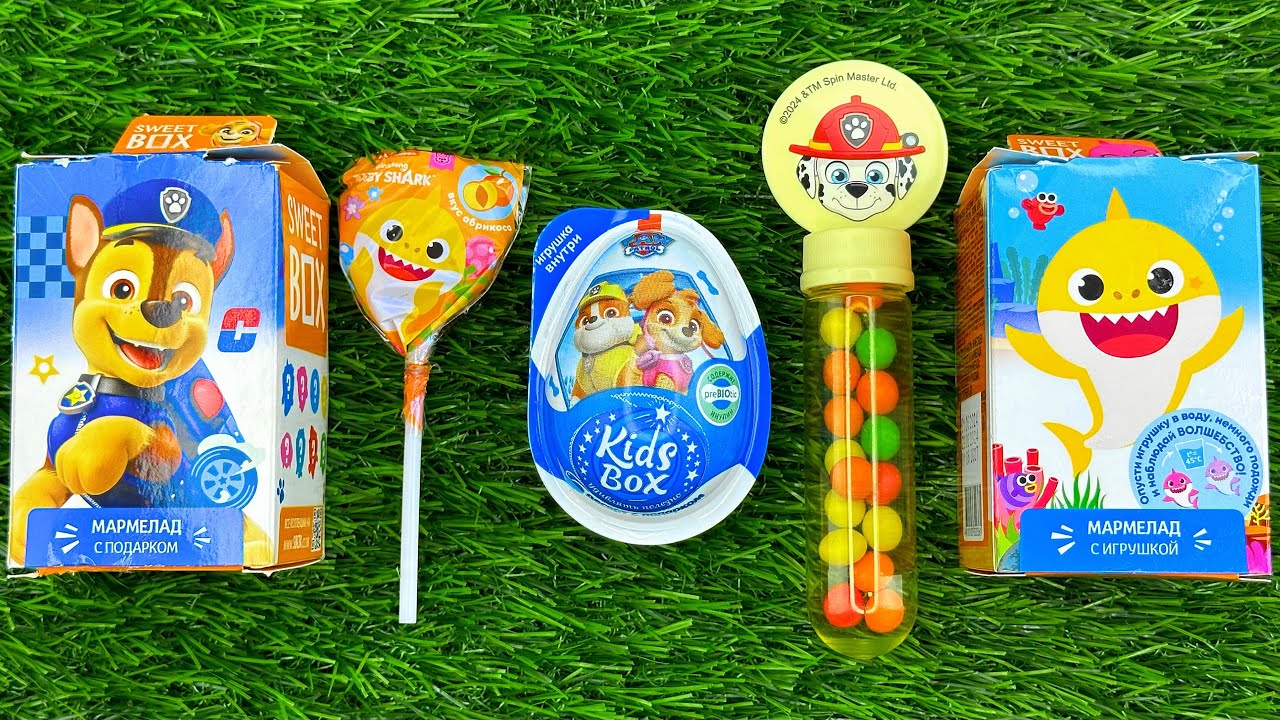 Satisfying BABY SHARK Vodeo |Funny Candy ASMR | A lot of yummy Sweets | Treats & Toys opening 