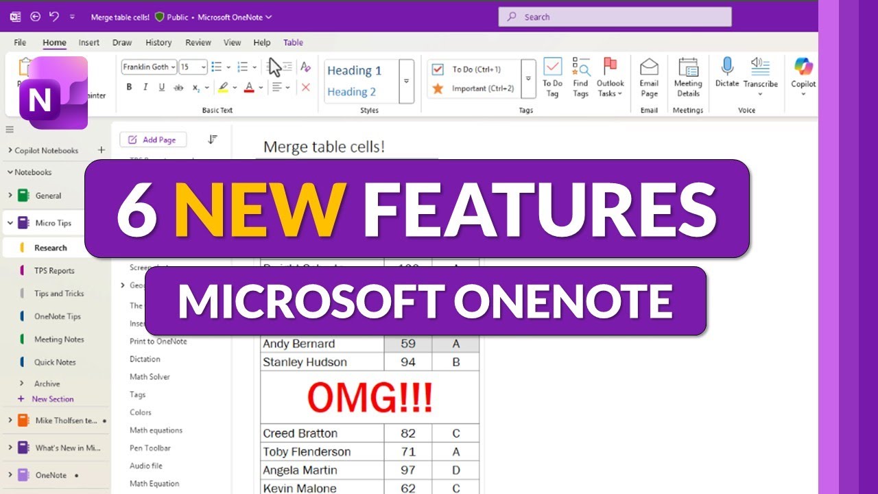 6 новых функций в Microsoft OneNote (октябрь 2025 г.)