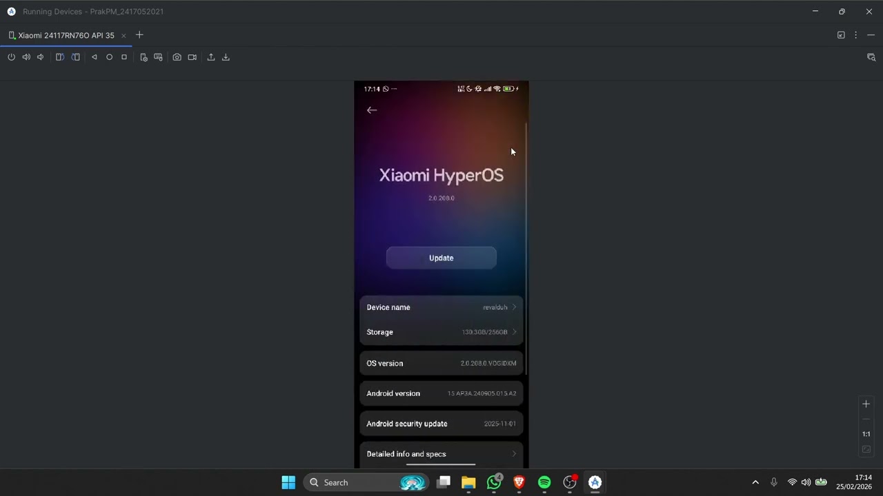 Setup Device di Android Studio
