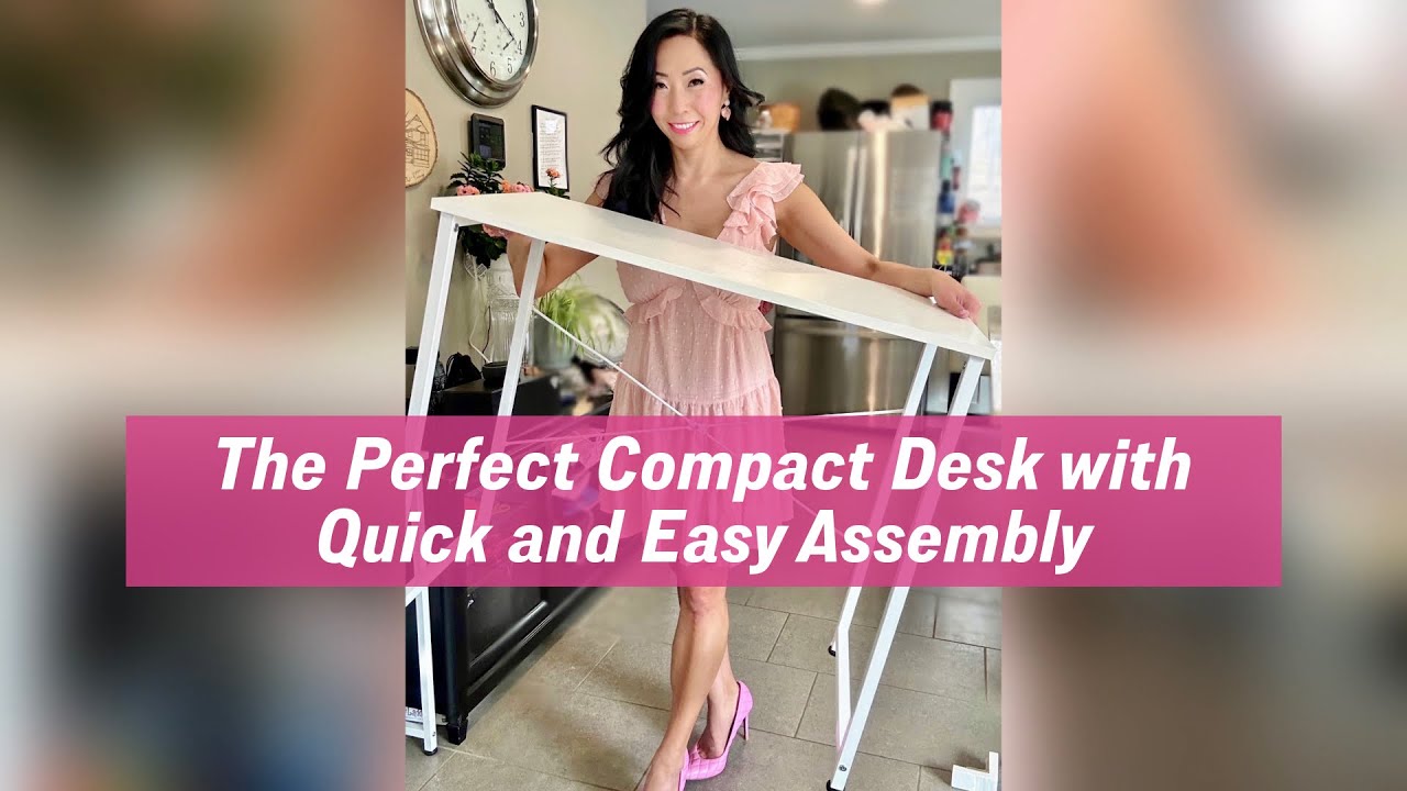 The perfect compact desk with quick and easy assembly! ￼