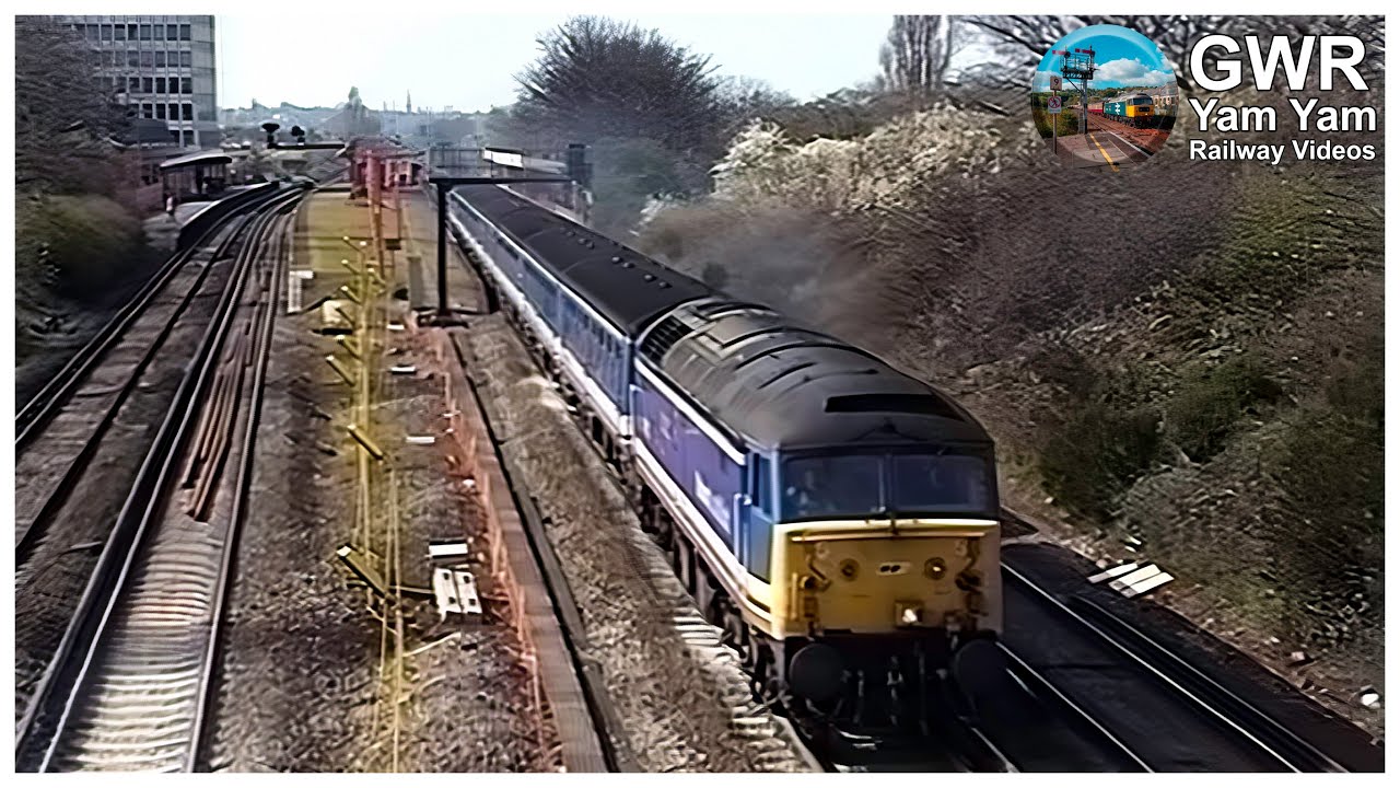Network SouthEast Trains at New Malden in 1993 - 4K Remaster