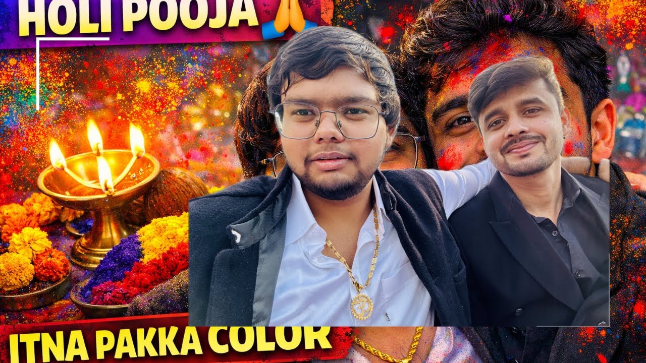 Holi poojan | itne pakke rang😳 |  Rishi Chauhan |