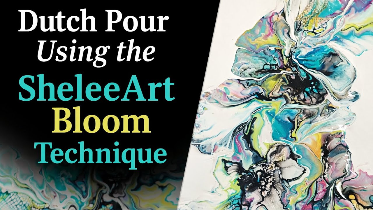 Dutch Pour Using the SheleeArt Bloom Technique