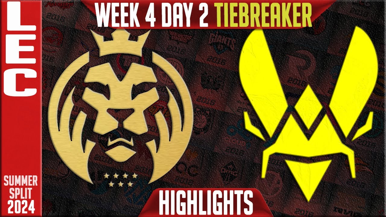 MDK vs VIT Tie Breaker Highlights | LEC W4D2 Summer 2024 | MAD Lions Koi vs Vitality Week 4 Day 2