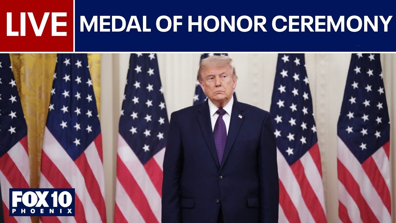 🔴LIVE: President Trump awards Medal of Honor to 3 military heroes | FOX 10 Phoenix