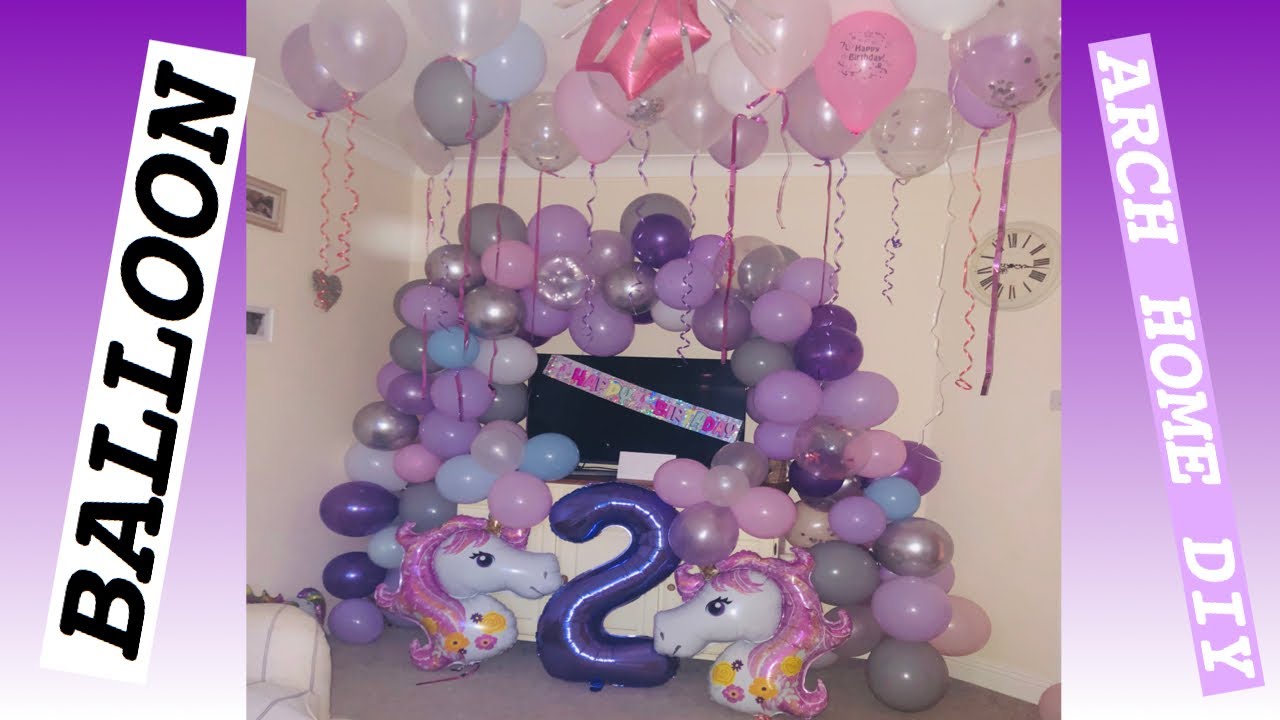 BALLOON ARCH TUTORIAL WITHOUT A STAND 🎈 diy home 🎈