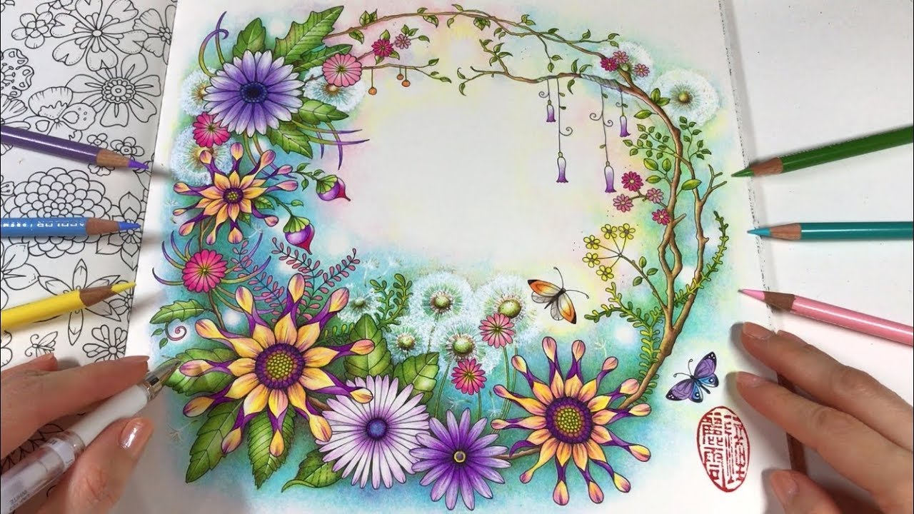 WORLD OF FLOWERS - Part 2 | BLUR BACKGROUND Coloring