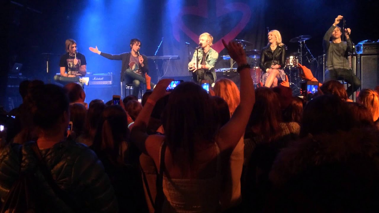 R5 in Oslo, Norway. Louder tour 2014, Q&A on M&G