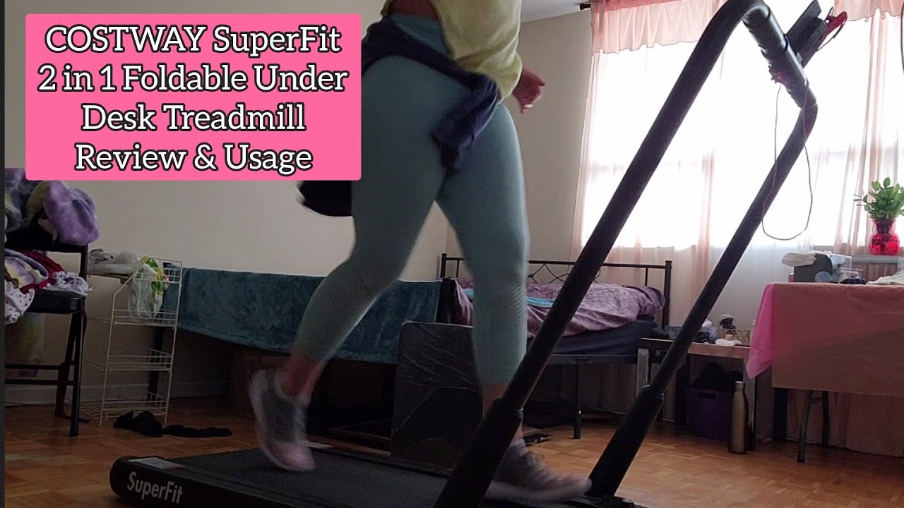BEST BUDGET FOLDABLE TREADMILL - COSTWAY SuperFit 2.25HP 2 in 1 Foldable Under Desk - Review & Usage