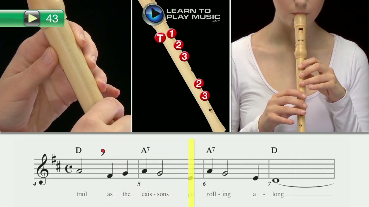 Ex043 - Recorder Method for Young Beginners - Book 2 - Backing Mix