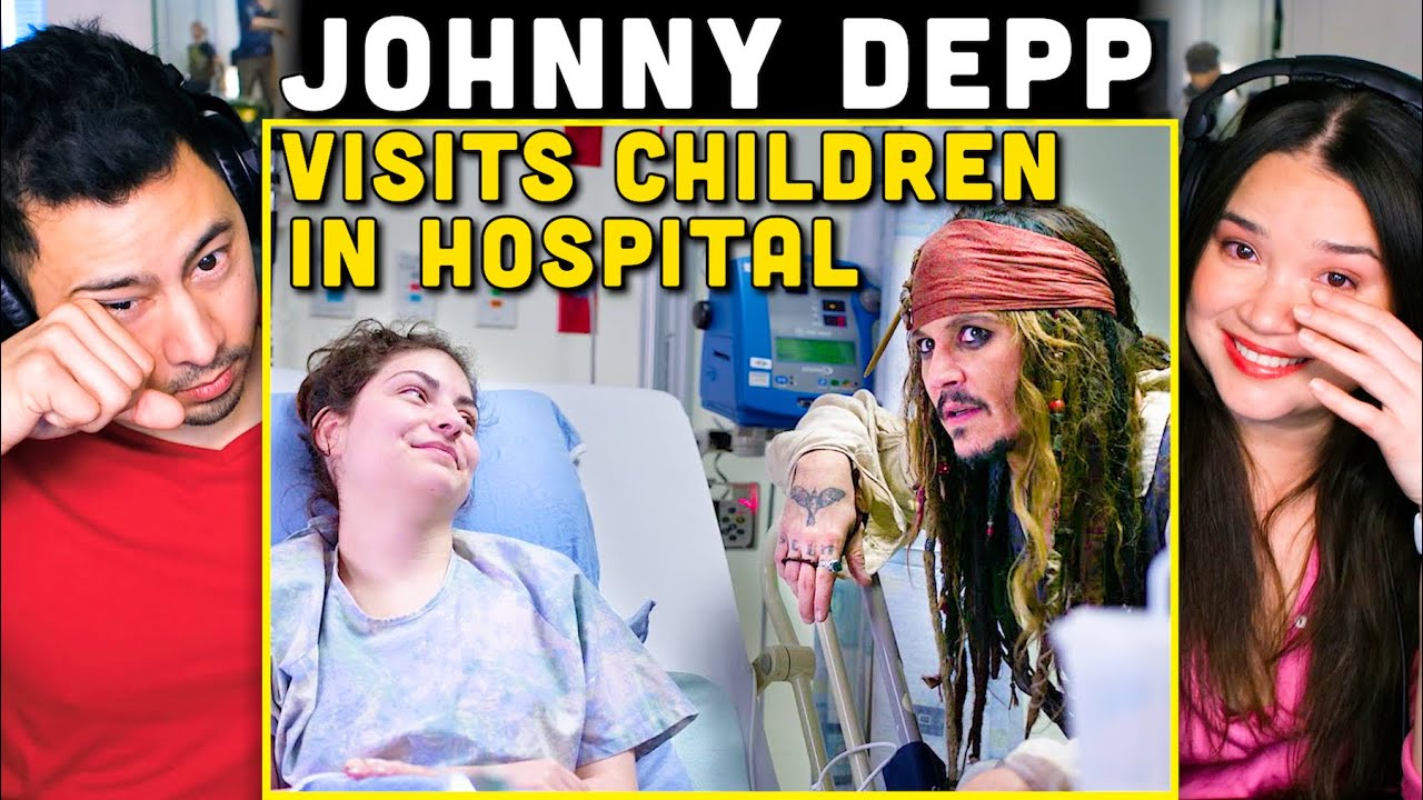 JOHNNY DEPP Visiting Sick Kids in Hospital As Captain Jack Sparrow Reaction!