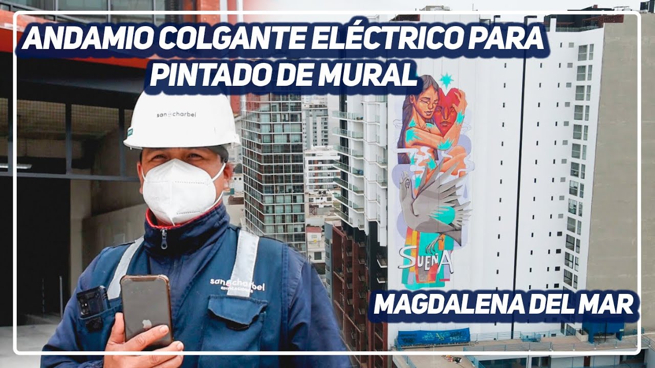 💥ANDAMIO COLGANTE ELÉCTRICO PARA PINTADO DE MURAL👨‍🎨