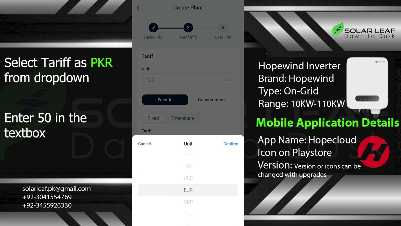 How to Connect Hopewind inverters through mobilephone.