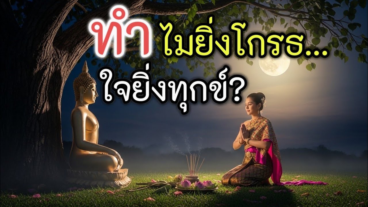 โกรธคนอื่นหนั แต่สุดท้าย ใจเรานี่แหละที่แบกไว้?#ใจสงบเพราะพบธรรม#ธรรมะสอนใจ#แสงสว่างที่อบอุ่น