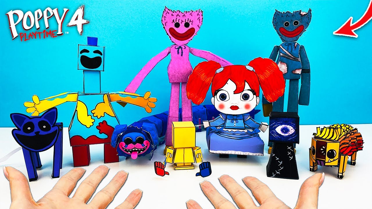 DIY Making Poppy Playtime chapter 4 - How to Make Doey, Huggy Wuggy papercraft - Easy DIY Tutorial