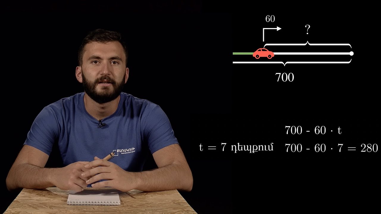Հանրահաշիվ 7-րդ դասարան, դաս 1 – Տառային արտահայտություններ