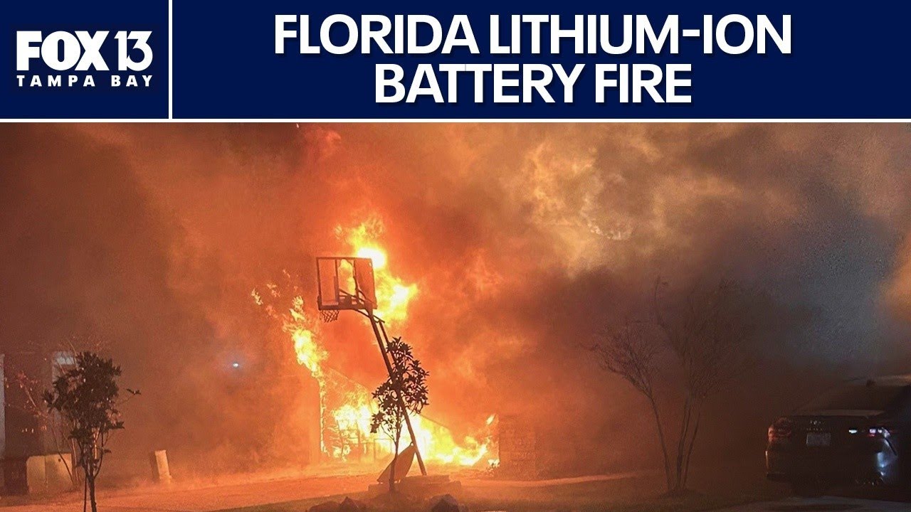Florida house fire sparked by lithium-ion batteries